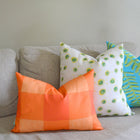 Citrus Buffalo Check Indoor Lumbar Pillow