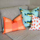 Citrus Buffalo Check Indoor Lumbar Pillow