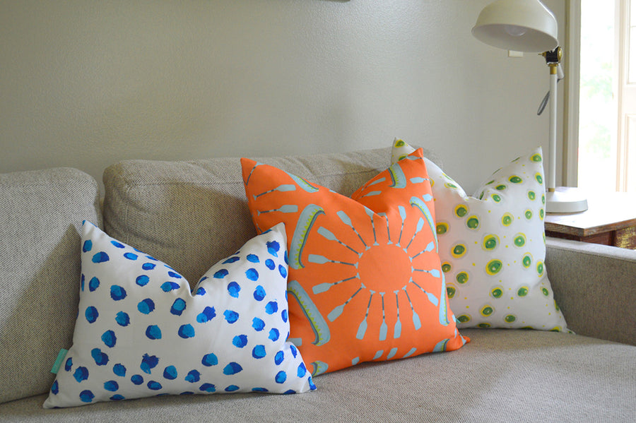 Lightning Bugs Indoor Square Pillow
