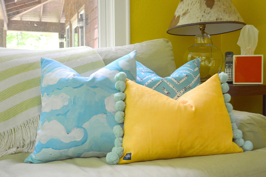 Surf Fancy Birch Key Indoor Square Pillow