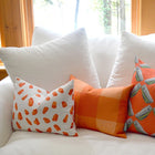 Citrus Buffalo Check Indoor Lumbar Pillow