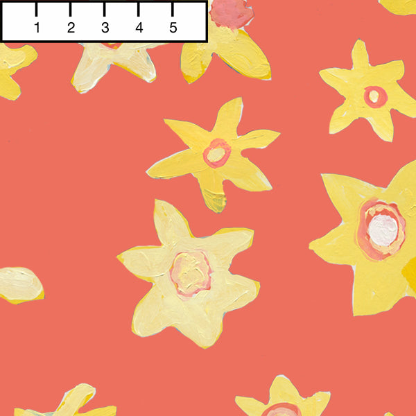 Poppy Daffodil Disco Fabric