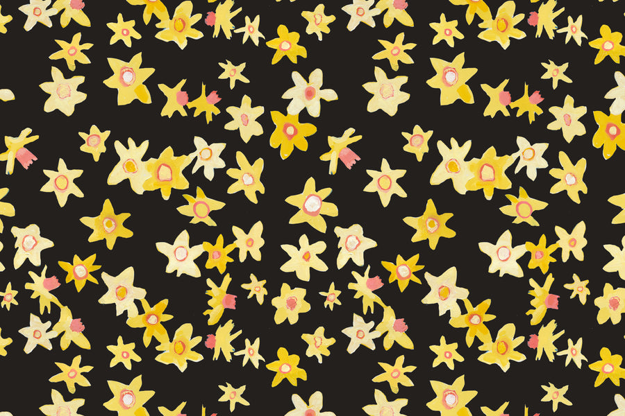 Mink Daffodil Disco Fabric