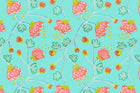 Adriatic Peony Waltz Fabric