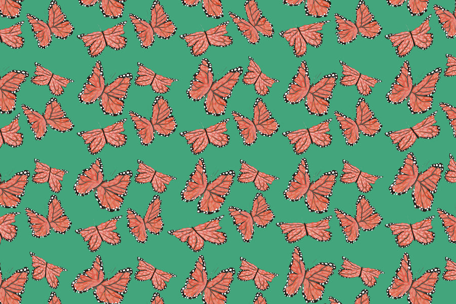 Jade Monarchs Marching Fabric