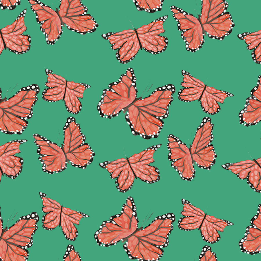 Jade Monarchs Marching Fabric