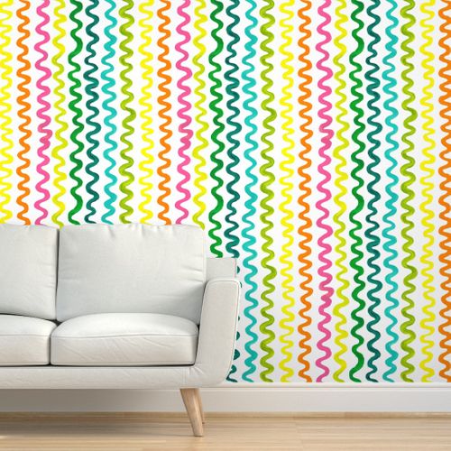 White Flourish Wallpaper