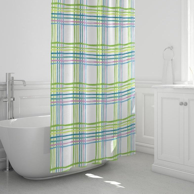 White Light Shine Shower Curtain