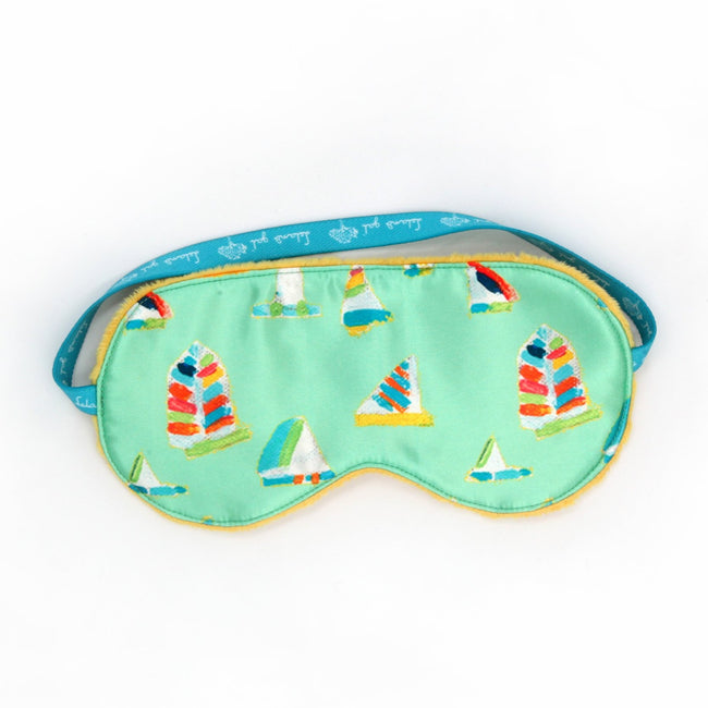 Sea Green Summer Sail Sleep Mask