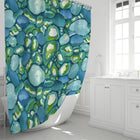 Leland Blue Shower Curtain