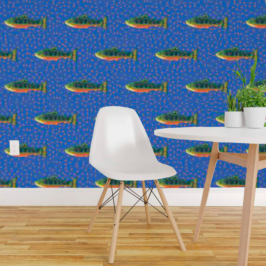Periwinkle Brook Trout Wallpaper