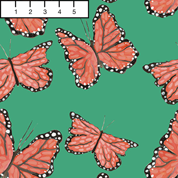 Jade Monarchs Marching Fabric