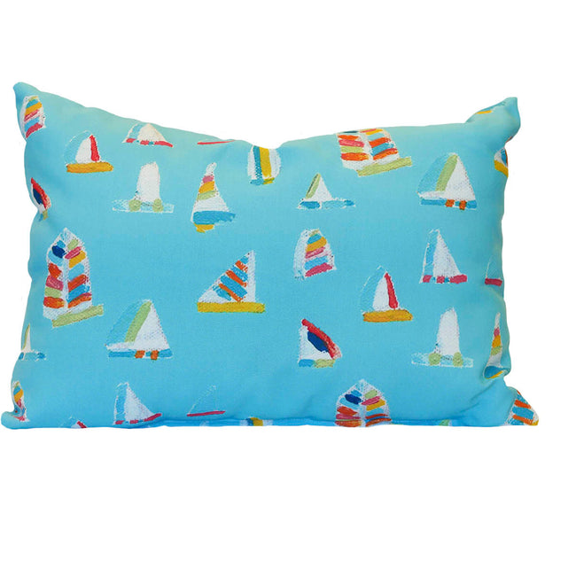 Waterfall Summer Sail Outdoor Lumbar Pillow
