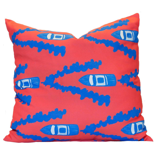 Punch Full Throttle Outdoor Square Pillow