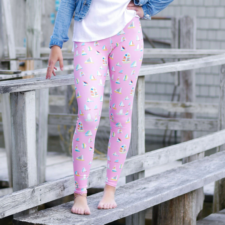 Sunset Summer Sail Leggings