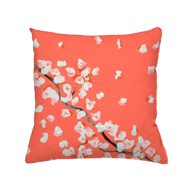Poppy Cherry Cha Cha Outdoor Square Pillow