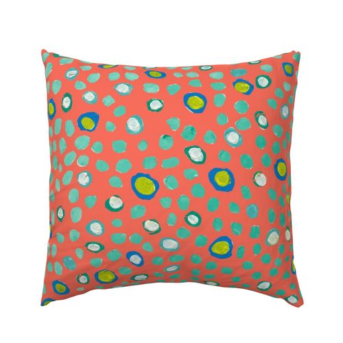 Poppy Maidenhair Mambo Indoor Square Pillow