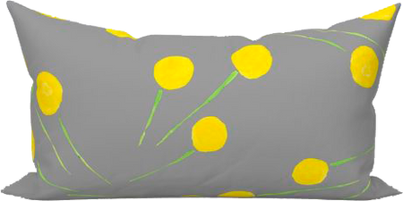 Mineral Billy Buttons Indoor Lumbar Pillow