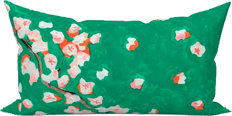 Jade Cherry Cha Cha Indoor Lumbar Pillow