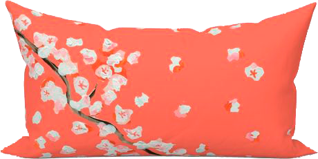 Poppy Cherry Cha Cha Indoor Lumbar Pillow