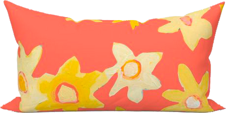 Poppyt Daffodil Disco Indoor Lumbar Pillow