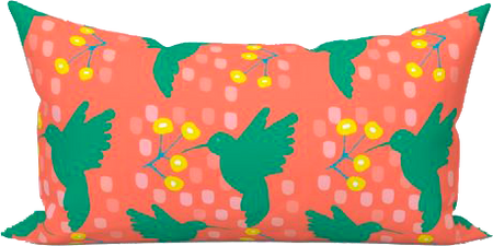Poppy Dapper Flapper Lumbar Down Pillow