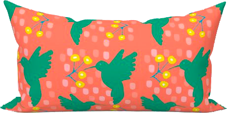 Poppy Dapper Flapper Lumbar Down Pillow