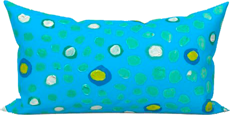 Mist Maidenhair Mambo Outdoor Lumbar Pillow