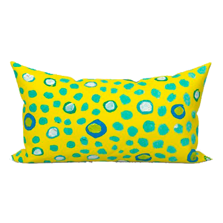 Yarrow Maidenhair Mambo Outdoor Lumbar Pillow