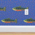 Periwinkle Brook Trout Wallpaper
