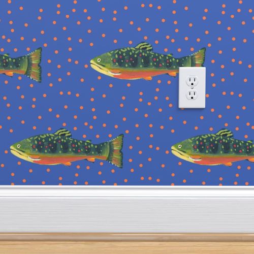 Periwinkle Brook Trout Wallpaper