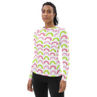 Pink and Green Scallops Sun Shirt