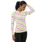 Pink and Green Scallops Sun Shirt