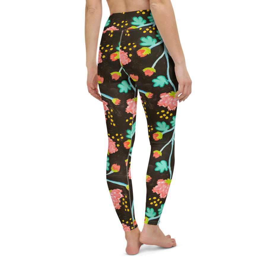 Mink Peony Waltz Leggings