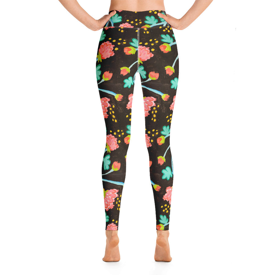 Mink Peony Waltz Leggings