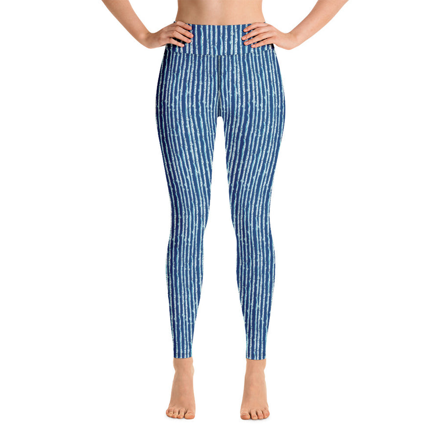 Navy Birch Stripe Leggings