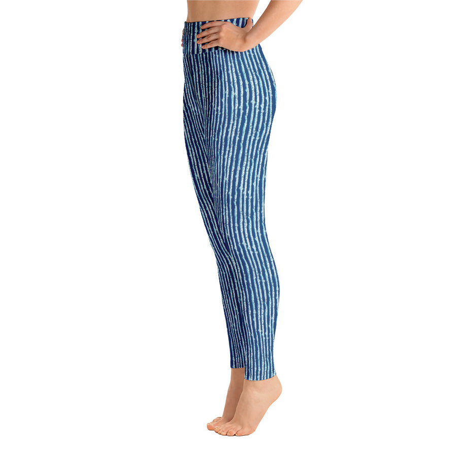Navy Birch Stripe Leggings