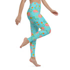 Adriatic Peony Waltz Leggings