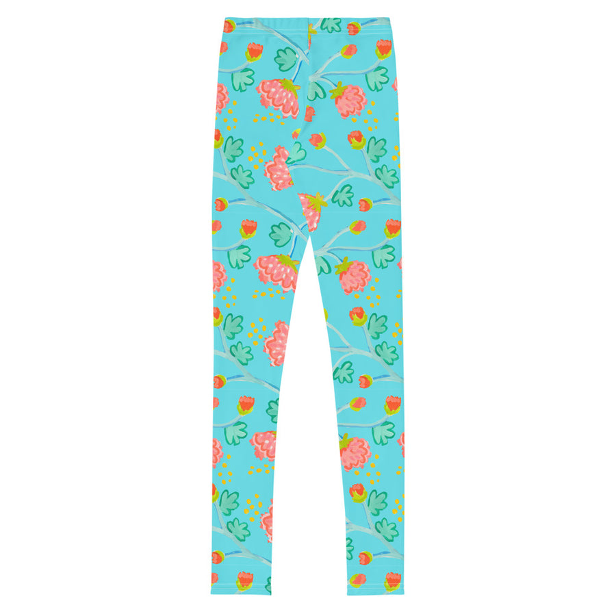 Adriatic Peony Waltz Leggings