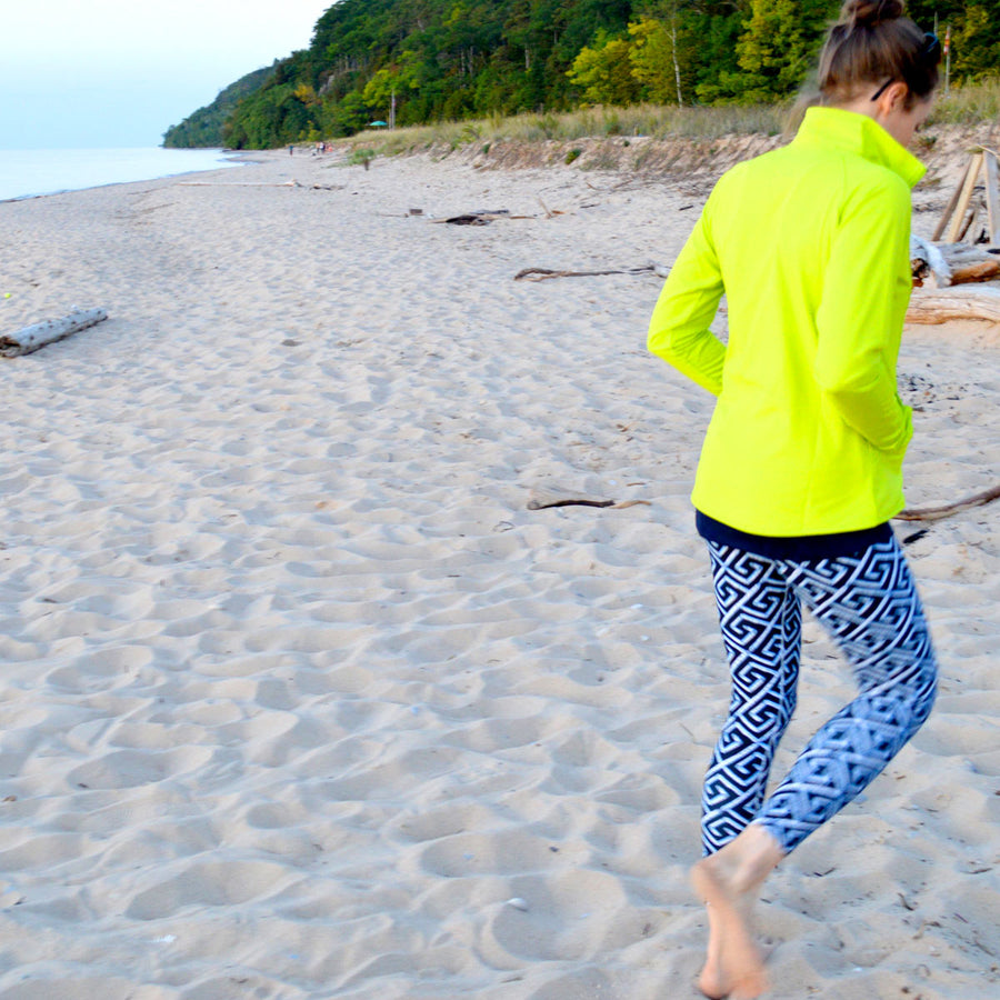Black Fancy Birch Key Leggings
