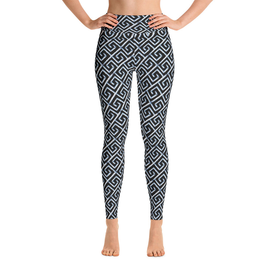 Black Fancy Birch Key Leggings