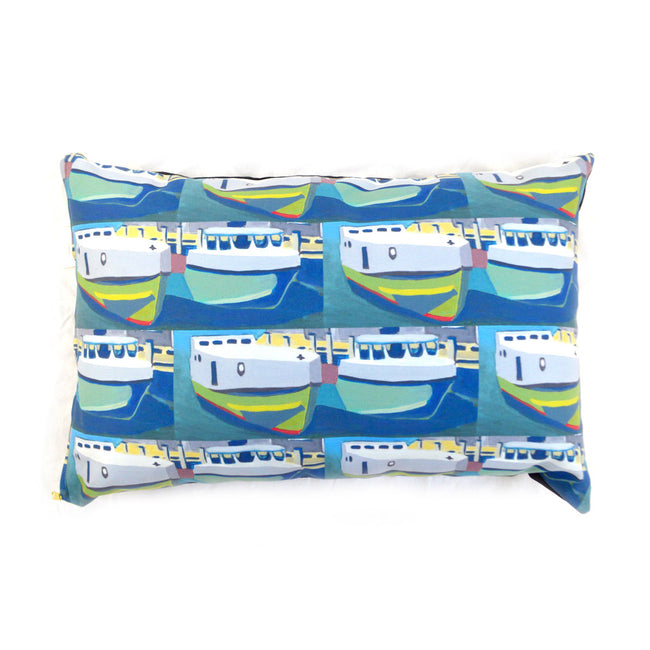 Green Staggered Tugs Small Dog Bed