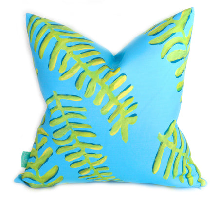 Surf Floating Fronds Indoor Square Pillow