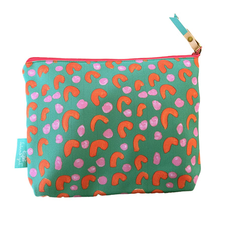Emerald French Dots Ditty Bag