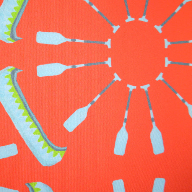 Coral Canoes Fabric