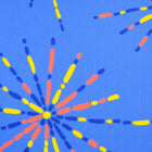 Indigo Fireworks Fabric