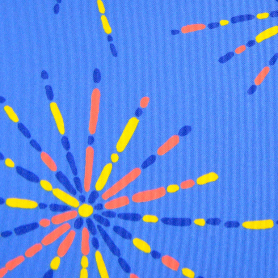 Indigo Fireworks Fabric