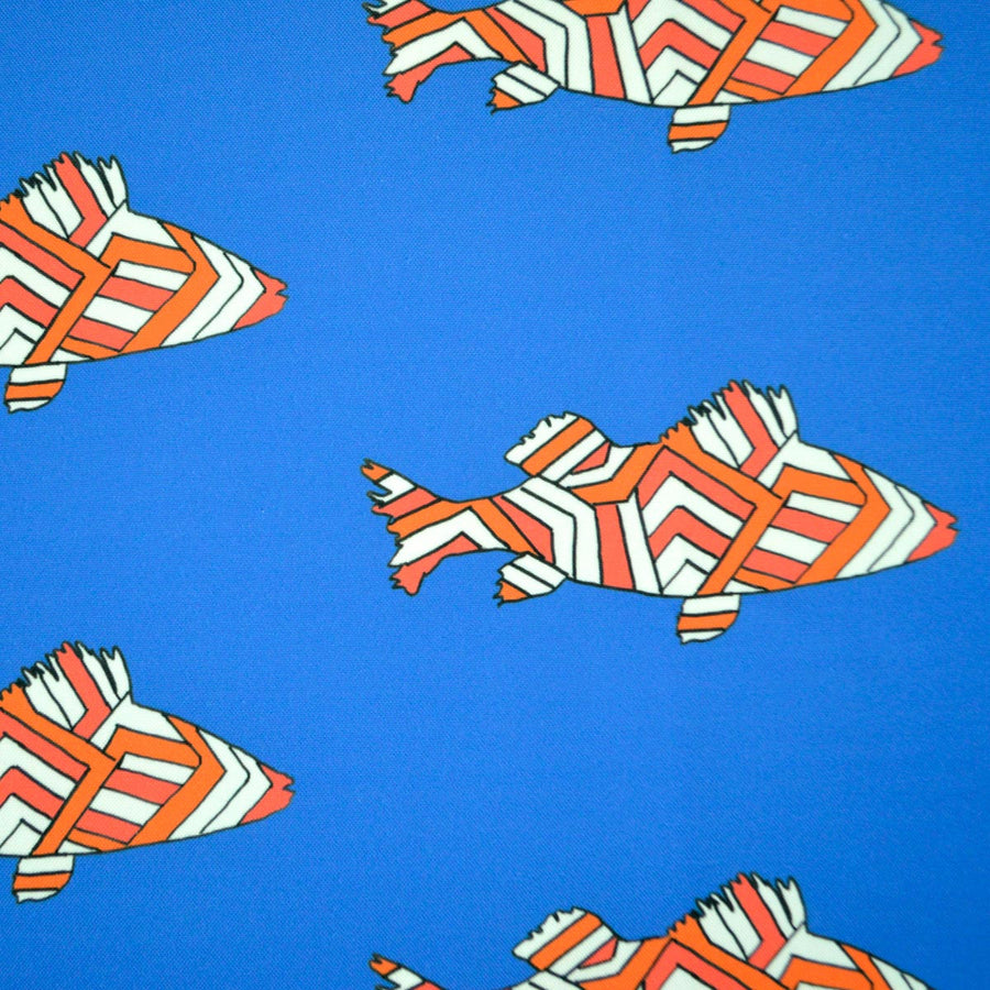 Indigo Striped Perch Fabric