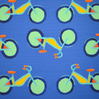 Indigo Summer Bikes Fabric