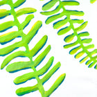 White Floating Fronds Fabric